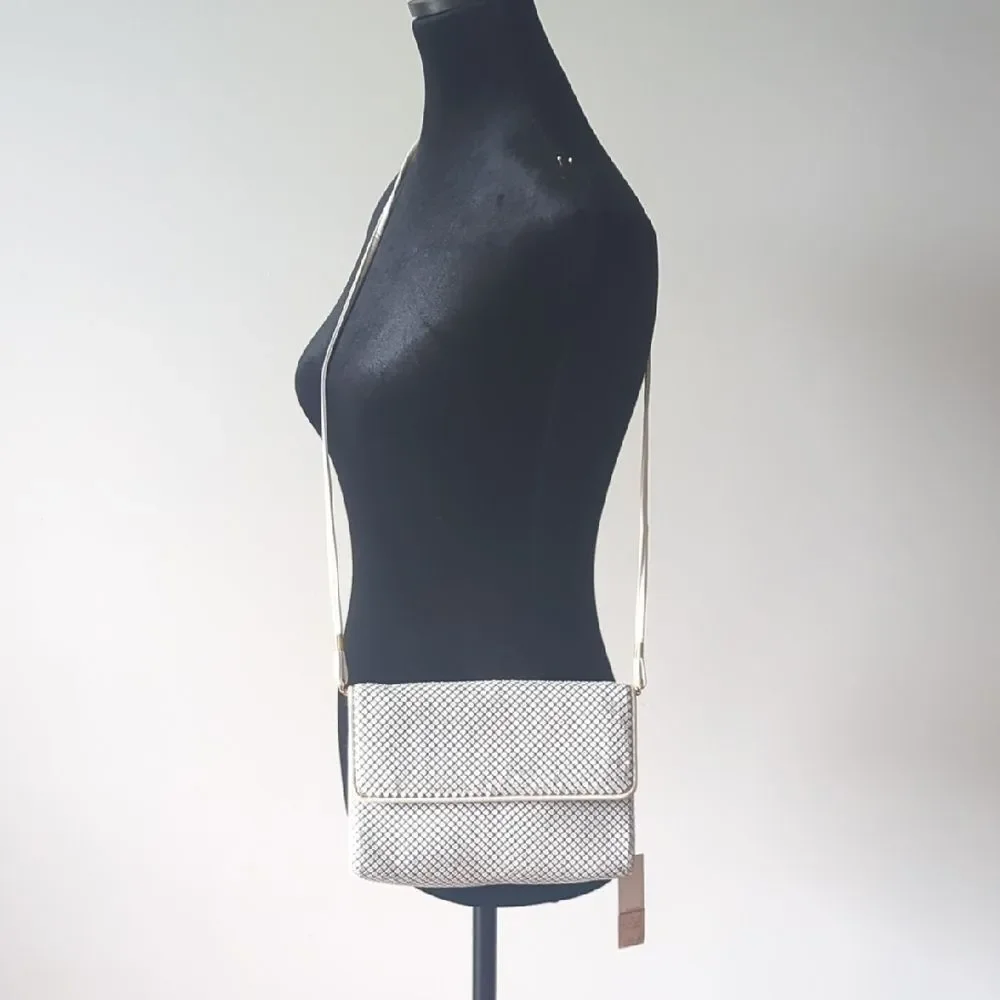 NWT Whiting & Davis Vintage Elegant White Women's Bag